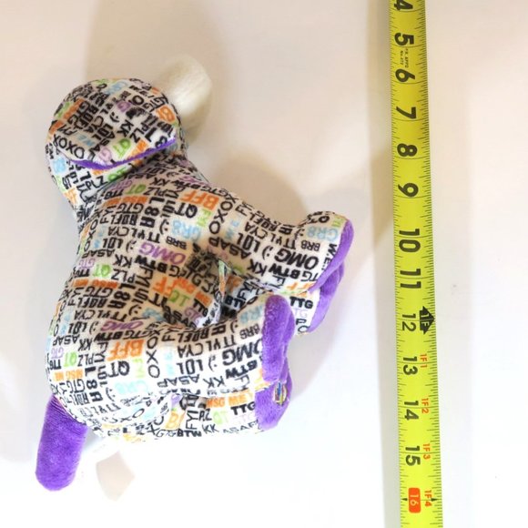 Webkinz Texting Puppy Ganz Purple Plush Stuffed Dog Animal Toy NO TAG /CODE - Picture 6 of 9